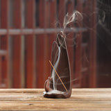Porte-Encens "Le Souffle Zen" | Céramique Émaillée, Effet Cascade