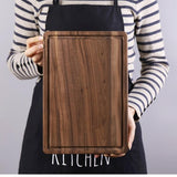 Planche Signature "L'Essentiel Solide" | Noyer Noir Massif, Double-Face Polyvalente