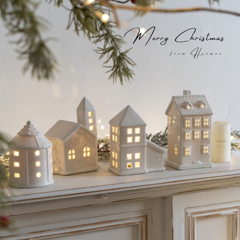 Miniature "Le Village de Porcelaine" | Céramique Mate, Luxe Minimaliste Hivernal