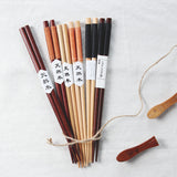 Set de 5 Paires de Baguettes "La Simplicité du Bois"