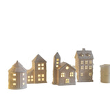Miniature "Le Village de Porcelaine" | Céramique Mate, Luxe Minimaliste Hivernal