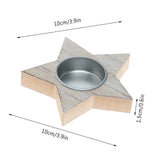 Bougeoir "La Lueur Hivernale" | Bois Sculpté, Design Minimaliste Nordique