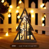 Ornement Lumineux "La Silhouette Tranquille" | Bois Naturel et LED, Ambiance Hygge